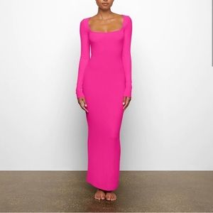 Skims soft lounge long sleeve dress